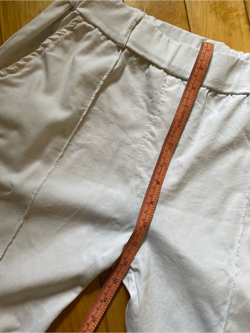 Made in Italy White Stretch Straight-Leg Pants - Picture 7 of 13